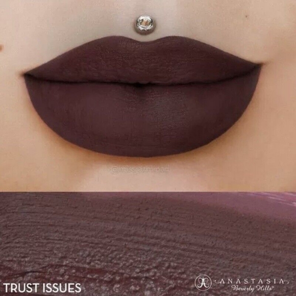SOLD TRUST ISSUES | NEW Anastasia Beverly Hills Liquid Lipstick ABH Deep Plum - Picture 4 of 4